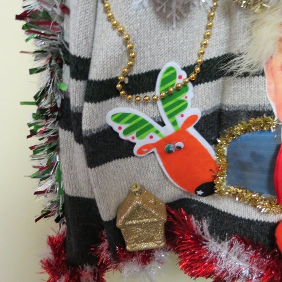 Trump Ugly Christmas Sweater Mens size Large, Funny - Picture 7 of 10